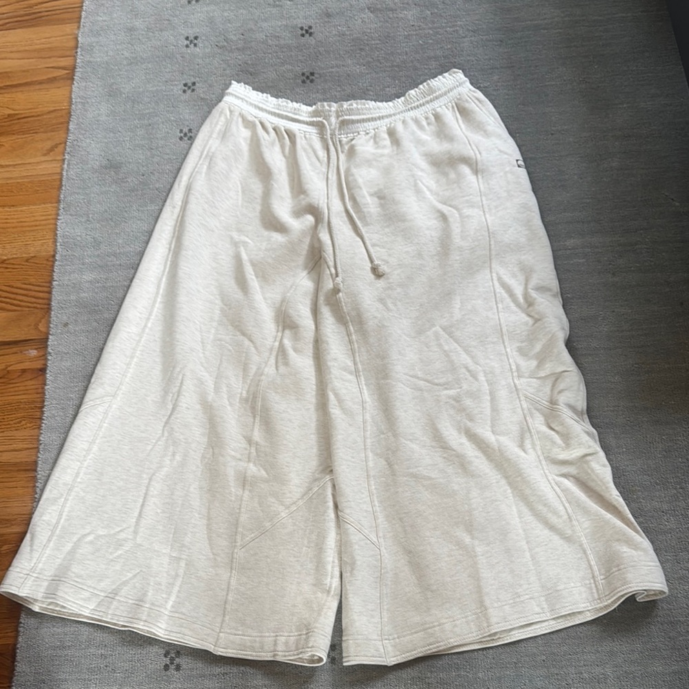 Daily Practice Women’s Cream Wide-Leg Drawstring Pants - XL
